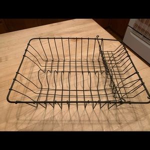 Farmhouse Antique metal dish drain🖤